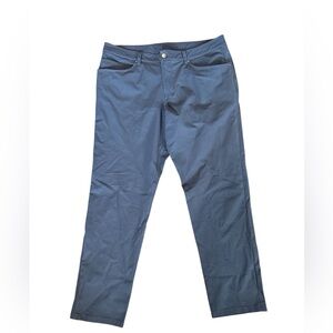 Lululemon Men’s Size 36 Obsidian ABC Classic Fit Warpstreme Trouser EUC‎